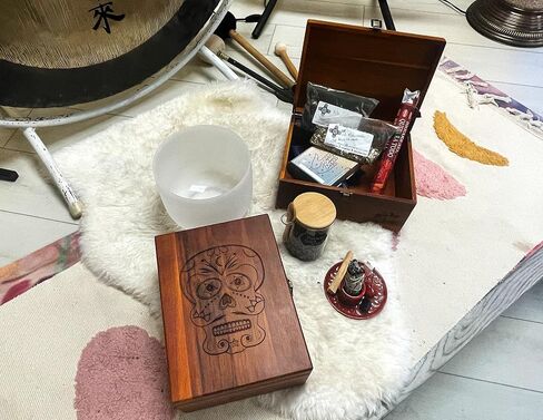 Tree of Life Large StashBox – Premium Wood Keepsake Box with Hinged Lid and Metal Latch Storage Boxes with Lid Engraved Tree Design Gift Box Treasure in Saudi Arabia