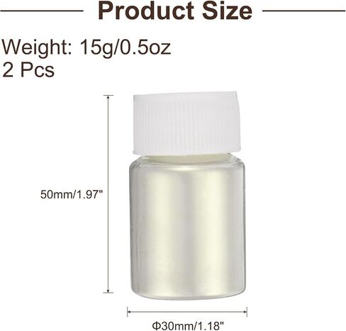 uxcell 2pcs 30g/1oz Mica Powder Natural Resin Epoxy Pigment Powders for Casting Resin, Car Paint, DIY Arts and Crafts, Apricot Yellow in Saudi Arabia