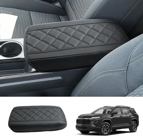 2025 2026 Chevy Equinox Accessories Center Console Cover for Chevy Equinox (LT/RS/ACTIV), Waterproof&Comfy Leather 2025 Equinox Armrest Cover 2026 Chevy Equinox Interior Accessories in Saudi Arabia