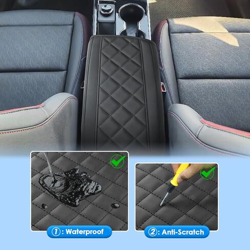 2025 2026 Chevy Equinox Accessories Center Console Cover for Chevy Equinox (LT/RS/ACTIV), Waterproof&Comfy Leather 2025 Equinox Armrest Cover 2026 Chevy Equinox Interior Accessories in Saudi Arabia