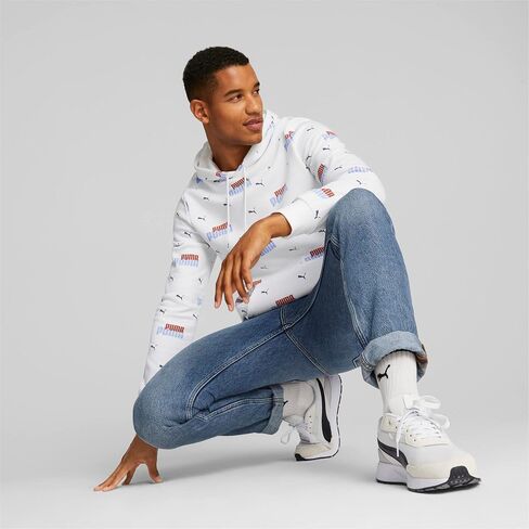 PUMA Men's Essentials Logo Fleece Hoodie (Available in Big & Tall) in Saudi Arabia