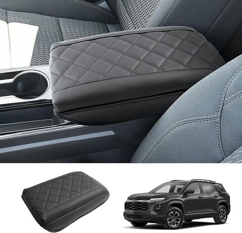 2025 2026 Chevy Equinox Accessories Center Console Cover for Chevy Equinox (LT/RS/ACTIV), Waterproof&Comfy Leather 2025 Equinox Armrest Cover 2026 Chevy Equinox Interior Accessories in Saudi Arabia