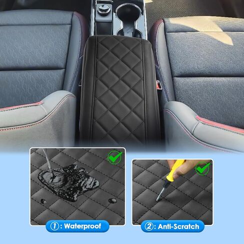 2025 2026 Chevy Equinox Accessories Center Console Cover for Chevy Equinox (LT/RS/ACTIV), Waterproof&Comfy Leather 2025 Equinox Armrest Cover 2026 Chevy Equinox Interior Accessories in Saudi Arabia