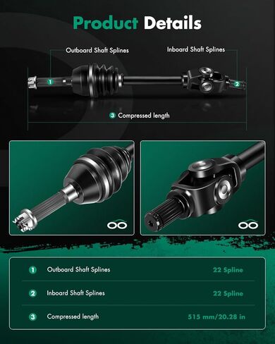 SCITOO CV عمود المحور الجمعية يناسب 2002 2004 الجبهة اليسرى اليمنى بولاريس سبورتسمان 330 400 500 600 700 1380199 1380218 in Kuwait