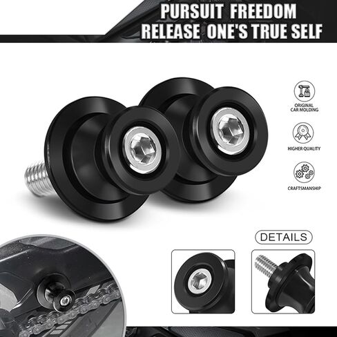 MFGZD 10MM Motorcycle Swing Arm Spools Sliders,Swingarm Spools Sliders Stand Universal M10 Fit For Ninja250 Ninja250L Ninja300 ZX6R ZX10R ZX14R Z750 Z750R Z750S Z1000 Z1000SX in Saudi Arabia