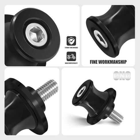 MFGZD 10MM Motorcycle Swing Arm Spools Sliders,Swingarm Spools Sliders Stand Universal M10 Fit For Ninja250 Ninja250L Ninja300 ZX6R ZX10R ZX14R Z750 Z750R Z750S Z1000 Z1000SX in Saudi Arabia