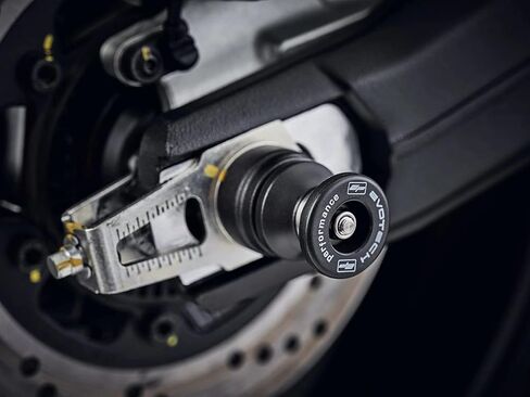 Evotech Performance Rear Spindle Paddock Stand Sliders/Bobbins to fit Ducati Scrambler 800,s & Monster 797. Years 2015 onwards. PRN013263 in Saudi Arabia