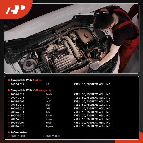 A-Premium AC Compressor Control Solenoid Valve 7SEU16C, 7SEU17C, 6SEU14C Compatible with Volkswagen Jetta 2005-2014, Passat 2007-2010 2012-2015, Golf, Tiguan, Beetle, CC, GTI, Rabbit & Audi A3 in Saudi Arabia