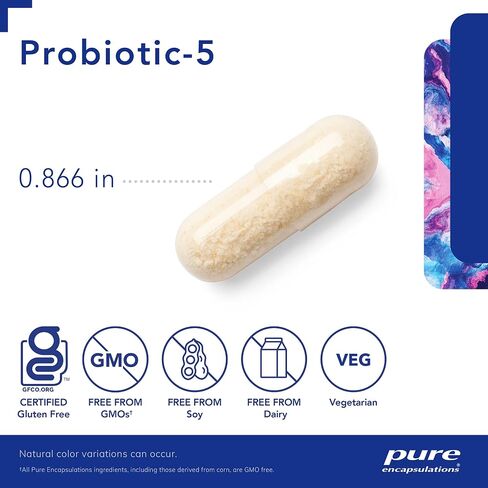 Pure Encapsulations Probiotic-5 | Dairy and Soy Free Probiotic Blend to Support Immune and Gastrointestinal Health | 60 Capsules in Saudi Arabia