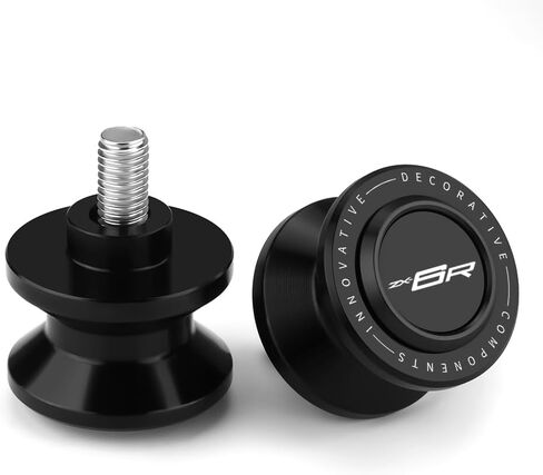 دراجة نارية M8 Swingarm Spools شريط التمرير متوافق مع K.awasaki Ninja zx6r 2025 2024 | براغي حامل الذراع المتأرجحة براغي ZX 6R ZX636 Ninja636 الملحقات (رمادي) in Saudi Arabia