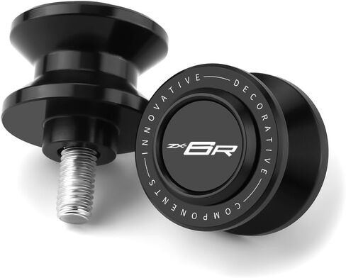 دراجة نارية M8 Swingarm Spools شريط التمرير متوافق مع K.awasaki Ninja zx6r 2025 2024 | براغي حامل الذراع المتأرجحة براغي ZX 6R ZX636 Ninja636 الملحقات (رمادي) in Saudi Arabia