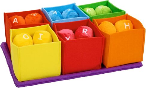 Excellerations Colorful Sorting and Counting Toy for Toddlers, 19 Plush Sorting Pieces and 1 Washable Plush 24 inches H x 36 inches W Floor mat, 18 Months and Up, Preschool Learning Activities in Kuwait