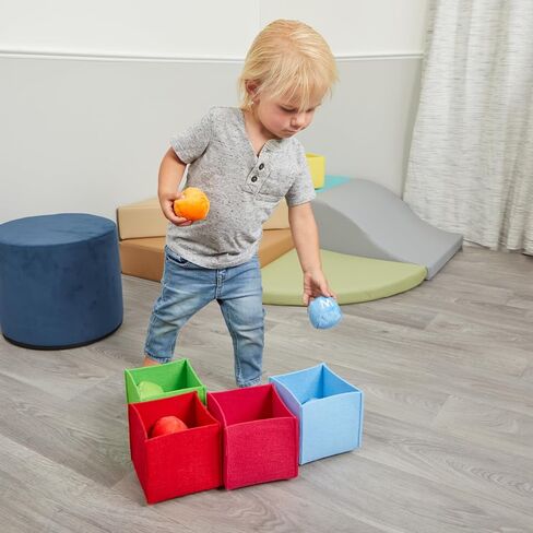 Excellerations Colorful Sorting and Counting Toy for Toddlers, 19 Plush Sorting Pieces and 1 Washable Plush 24 inches H x 36 inches W Floor mat, 18 Months and Up, Preschool Learning Activities in Kuwait