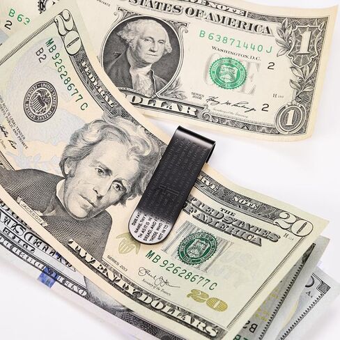 مشبك نقود معدني للأعمال الرجالية، تصميم مشبك ورق، محفظة بسيطة عصرية، هدية للأب والأب والزوج in Kuwait