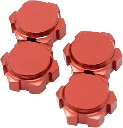 1/8 Karton Truck Wheel Hexagonal, Red, 4 Pack in Saudi Arabia