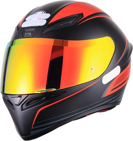 Soman K1S Visor, Tinted K5S K3SV Shield Replacement Compatible with K5S K3-SV(ML-L-XL-XXL) K1S (L-XL-XXL) UV Protection (Smoke Revo Red) in Saudi Arabia