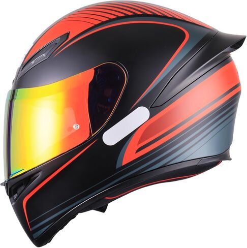 Soman K1S Visor, Tinted K5S K3SV Shield Replacement Compatible with K5S K3-SV(ML-L-XL-XXL) K1S (L-XL-XXL) UV Protection (Smoke Revo Red) in Saudi Arabia