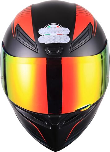 Soman K1S Visor, Tinted K5S K3SV Shield Replacement Compatible with K5S K3-SV(ML-L-XL-XXL) K1S (L-XL-XXL) UV Protection (Smoke Revo Red) in Saudi Arabia
