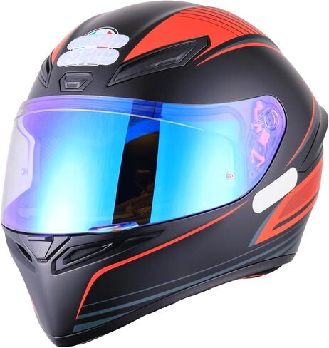 Soman K1S Visor, Tinted K5S K3SV Shield Replacement Compatible with K5S K3-SV(ML-L-XL-XXL) K1S (L-XL-XXL) UV Protection (Smoke Revo Red) in Saudi Arabia