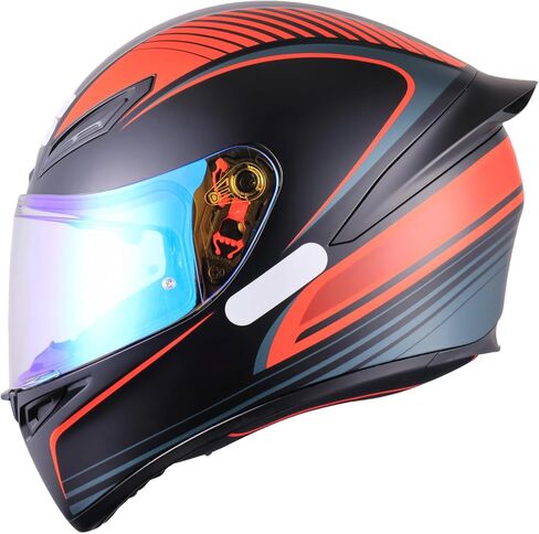 Soman K1S Visor, Tinted K5S K3SV Shield Replacement Compatible with K5S K3-SV(ML-L-XL-XXL) K1S (L-XL-XXL) UV Protection (Smoke Revo Red) in Saudi Arabia