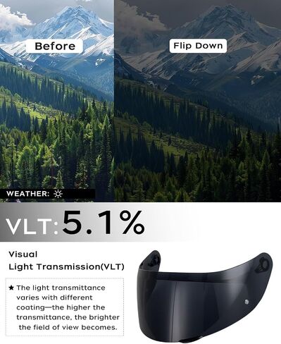 Soman K1S Visor, Tinted K5S K3SV Shield Replacement Compatible with K5S K3-SV(ML-L-XL-XXL) K1S (L-XL-XXL) UV Protection (Smoke Revo Red) in Saudi Arabia