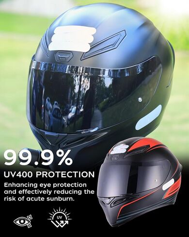 Soman K1S Visor, Tinted K5S K3SV Shield Replacement Compatible with K5S K3-SV(ML-L-XL-XXL) K1S (L-XL-XXL) UV Protection (Smoke Revo Red) in Saudi Arabia
