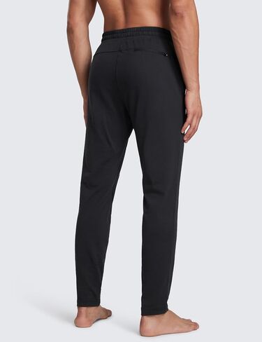 CRZ YOGA Mens Cloud Jersey Lightweight Sweatpants 30" Workout Casual Lounge Open Bottom Pants with Zipper Pockets in Saudi Arabia