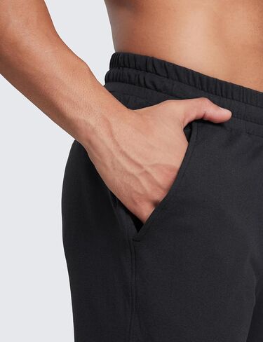 CRZ YOGA Mens Cloud Jersey Lightweight Sweatpants 30" Workout Casual Lounge Open Bottom Pants with Zipper Pockets in Saudi Arabia