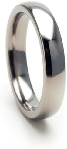The Jewelry Source 4mm Titanium Ring Comfort Fit Band 100's of Sizes & Styles Available in Saudi Arabia