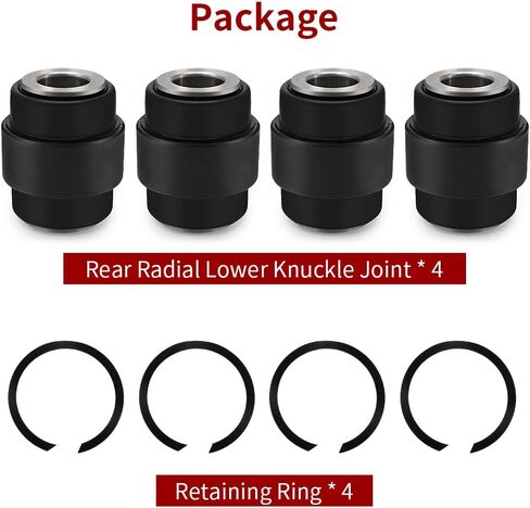 4 PCS Rear Radial Knuckle Joint For Maverick X3 Turbo R, Max Turbo R, Turbo RR, Including Retaining Ring OEM#293370118 706004843 706002317 in Saudi Arabia