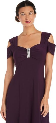 R&M Richards Womens Embellished Sweetheart Neck Evening Dress in Saudi Arabia