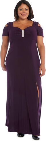 R&M Richards Womens Embellished Sweetheart Neck Evening Dress in Saudi Arabia
