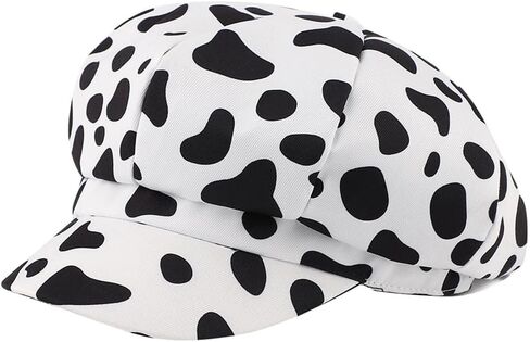 Vintage Newsboy Hats for Women Leopard Print Cabbie Paperboy Cap Spring Fall Baker Boy Beret Hat in Saudi Arabia