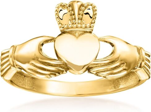 Ross-Simons 14kt Yellow Gold Claddagh Ring in Saudi Arabia