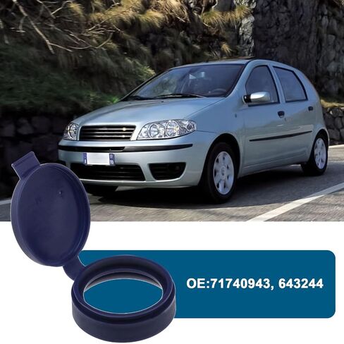 ECSiNG 2Pcs Windscreen Washer Bottle Cap Replacement 71740943 643244 Compatible with Fiat 500 Compatible with Citroen Nemo Washer Bottle Cover in Kuwait