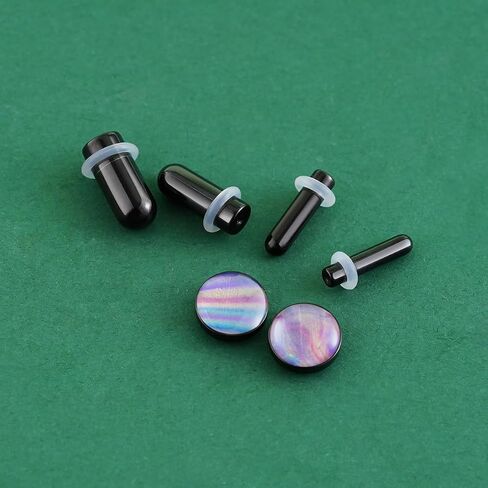 TBOSEN 3 Pairs Assemblable Top and Precise Size Ear Plugs Kit Stainless Steel O-Ring Stretcher Piercings Gauges DIY Set 14G-5/8 Inch in Saudi Arabia