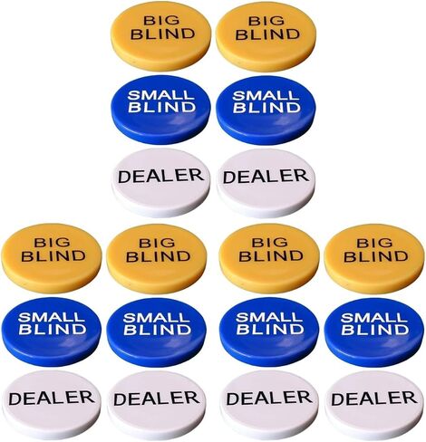 SAFIGLE 4 Sets Big and Small Blind Banker Code Texas Holdem Game Chips Bingo Game Tokens Bingo Game Supplies in Saudi Arabia