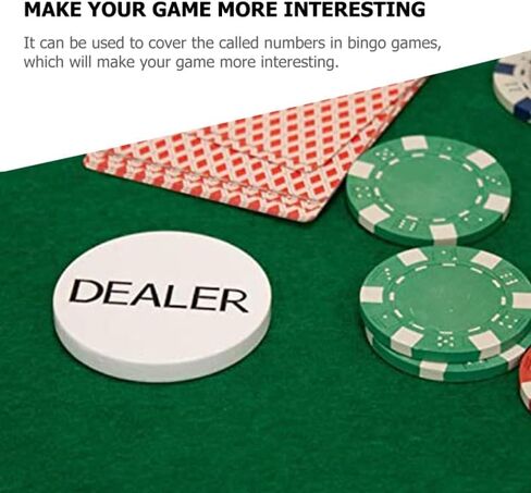 SAFIGLE 4 Sets Big and Small Blind Banker Code Texas Holdem Game Chips Bingo Game Tokens Bingo Game Supplies in Saudi Arabia