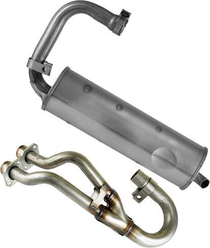 كاتم الصوت العادم Caltric وأنبوب العادم مع حشوات متوافقة مع Yamaha Rhino 660 YXR660 2004-2007 in Saudi Arabia