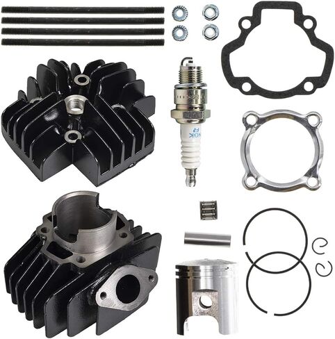 Niche 60cc Big Bore Piston Cylinder Cylinder Cylinder Head Lead for Yamaha PW50 YF60S 4-Zinger Tri-Zinger BP4-HS000-00 517-11181-01 in Kuwait