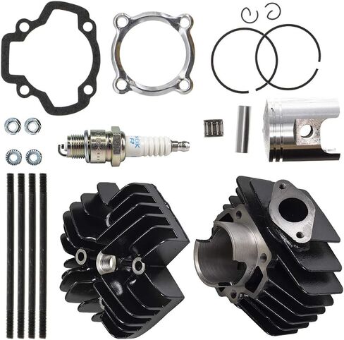 Niche 60cc Big Bore Piston Cylinder Cylinder Cylinder Head Lead for Yamaha PW50 YF60S 4-Zinger Tri-Zinger BP4-HS000-00 517-11181-01 in Kuwait