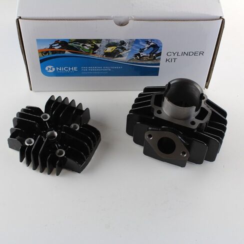 Niche 60cc Big Bore Piston Cylinder Cylinder Cylinder Head Lead for Yamaha PW50 YF60S 4-Zinger Tri-Zinger BP4-HS000-00 517-11181-01 in Kuwait