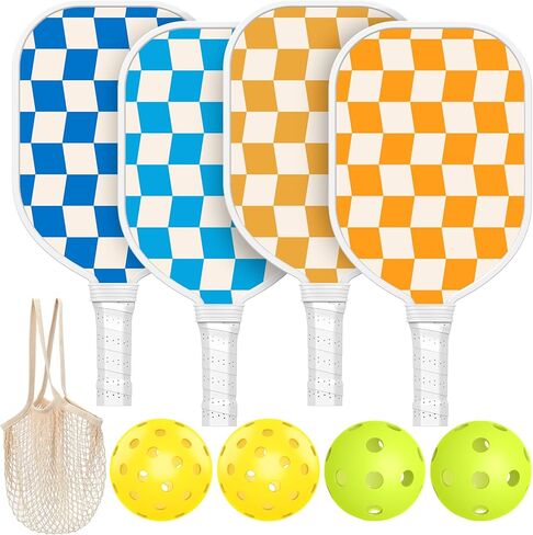 Pickleball Paddles Set USAPA Approved, Lightweight and Durable with Unique Design, USAPA Approved Pickleball Paddles Set of 4, 4 Pickleball Balls, Pickleball Bag, Pickleball Paddles in Saudi Arabia