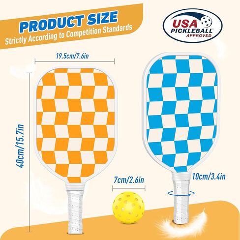Pickleball Paddles Set USAPA Approved, Lightweight and Durable with Unique Design, USAPA Approved Pickleball Paddles Set of 4, 4 Pickleball Balls, Pickleball Bag, Pickleball Paddles in Saudi Arabia