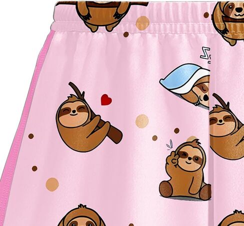 LQSZ Girls Pajamas Set Toddler Summer Outfits Short Sleeves Pjs Sleepwear for Little Kids 3-12 Years in Saudi Arabia