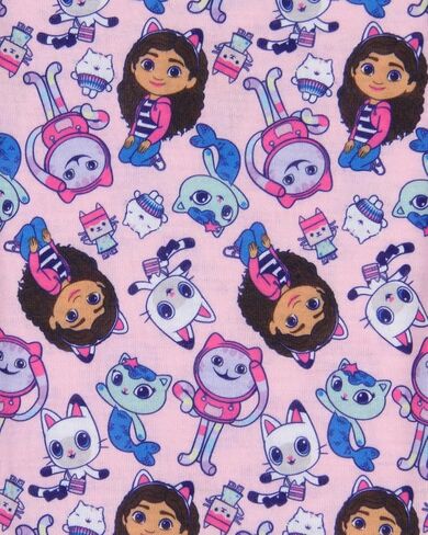 INTIMO Gabby's Dollhouse It's Meow Time Toddler Kid's Raglan 2 Piece Long Sleeve Long PJ Pant Pajama Set for Girls Boys in Saudi Arabia
