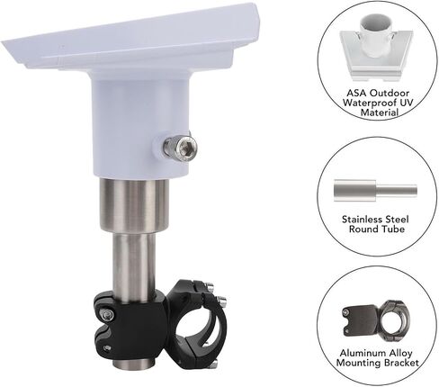 Gen 3 Pipe Adapter, for Gen 3 Standard Dish, RV Ladder Mount Roof Rack Mount Strong Load Bearing Capacity Adjustable Pipe Adapter for in Saudi Arabia