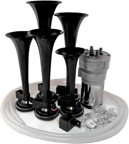 Dixie Air Horn Black - Dixieland Premium Full 12 Note Version - 12 Volt in Saudi Arabia