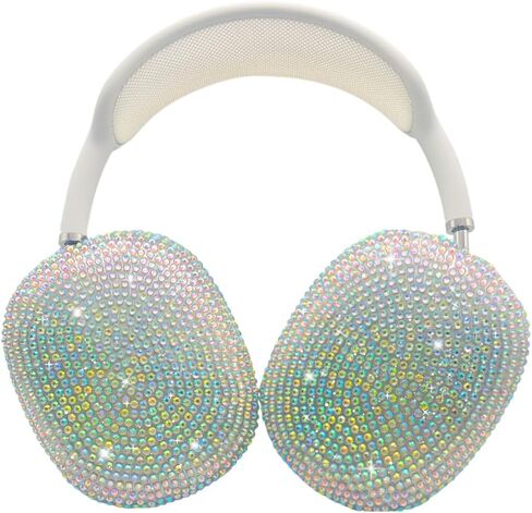 Case Cover for AirPods Max Headphones Glittering gem-Encrusted, Stars Sparkling Rhinestones Accessories Ultra Protective Cover for Apple AirPods Max in Kuwait