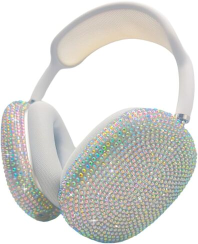 Case Cover for AirPods Max Headphones Glittering gem-Encrusted, Stars Sparkling Rhinestones Accessories Ultra Protective Cover for Apple AirPods Max in Kuwait